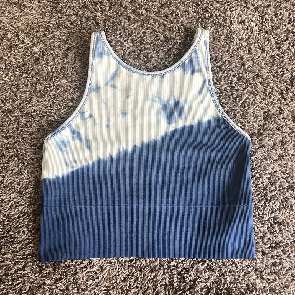 Athleta Cropped tie dye tank